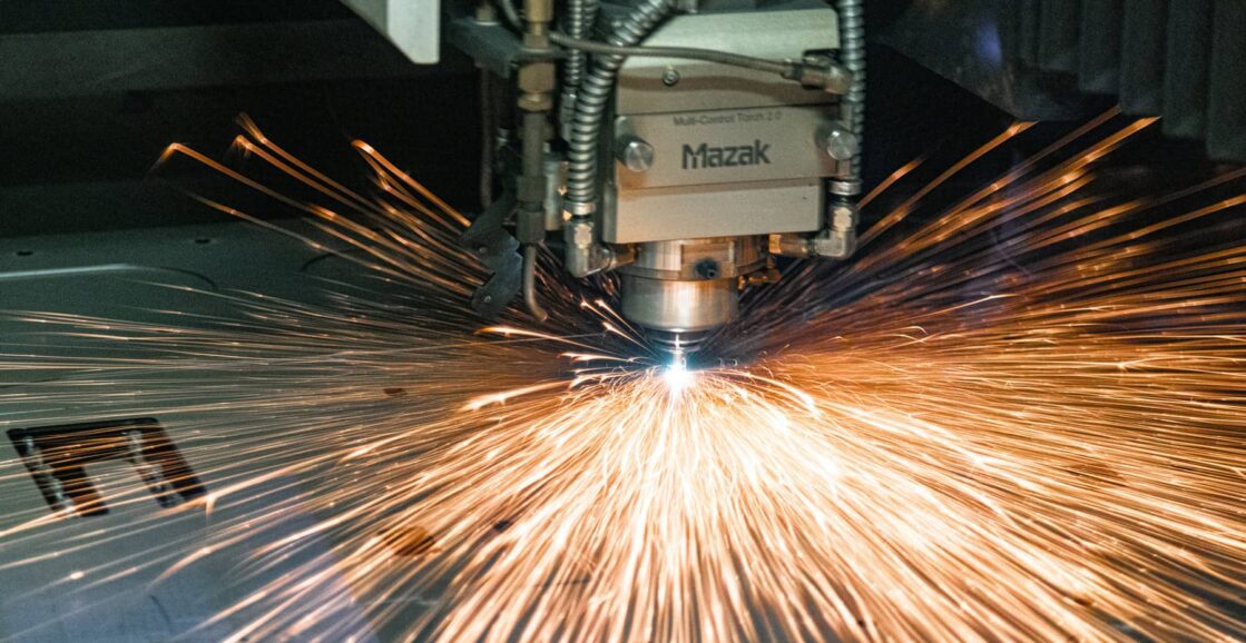 Mazak laser cutting metal, CNC lathes & mills fabricating