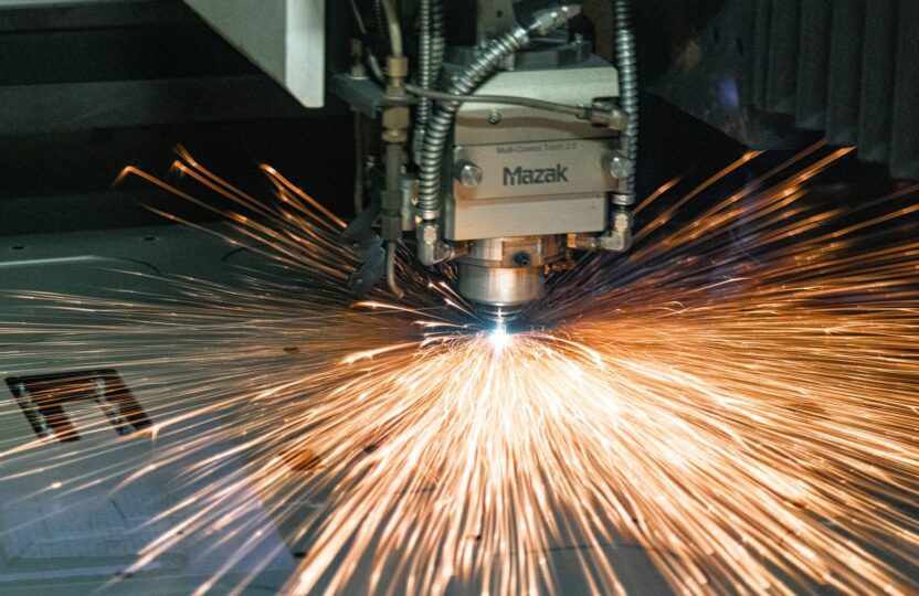 Mazak laser cutting metal, CNC lathes & mills fabricating